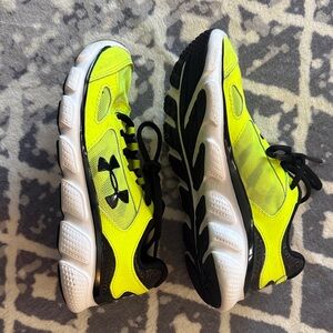 Under Armour Kids' Bright Yellow and Black Sneakers